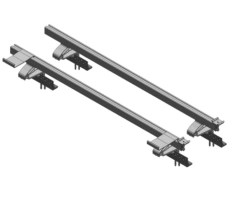 BAXI ferdetetős rögzítés(sín+csavarok)1 koll.(SB25+V +SB20+V)