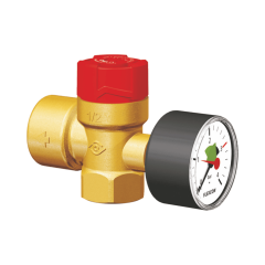 CONCEPT FLAMCO Flopress AG biztonsági szelep, manométerrel, 3bar, 1/2
