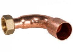 FixTrend 5065 forrasztható réz félhollander könyök 18x3/4