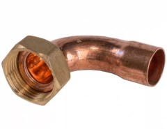 FixTrend 5065 forrasztható réz félhollander könyök 22x1