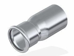 FixTrend Inox press szűkítő, 1 tokos, 22-15mm
