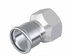 FixTrend Inox press belső menetes átmeneti idom, 22mmx3/4