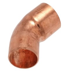 IBP 5040 forrasztható réz ív 45° 1 tokos 22mm