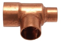IBP 5130R forrasztható réz szűkített T-idom 22x15x18mm