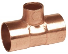IBP 5130R forrasztható réz szűkített T-idom 22x15x22mm