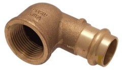 IBP PG4002G réz press könyök gázra 22mm-1