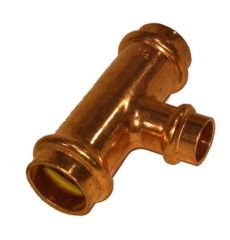 IBP PG5130R réz press szűkített T-idom gázra 22-15-15mm