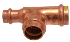 IBP PG5130R réz press szűkített T-idom gázra 22-22-15mm