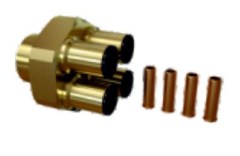 FixTrend Quattro 4 körös kis osztó push 8mm csőhöz 1/2