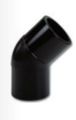 UNIDELTA süthető KPE könyök 45° PN10 PE100 SDR17 125mm