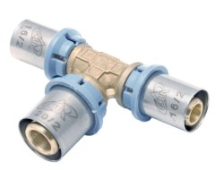 UNIDELTA 4029 press szűkített T-idom 16x2-20x2-16x2mm