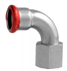 FixTrend Steel Press szénacél ív, 90°, 15mm tok-3/8