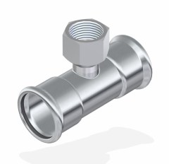 FixTrend Inox press T-idom, menetes ággal, 108-3/4