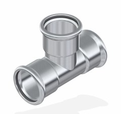 FixTrend Inox press egál T-idom, 108mm